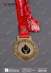 Detail Medali Logam Popda Kabupaten Sukoharjo