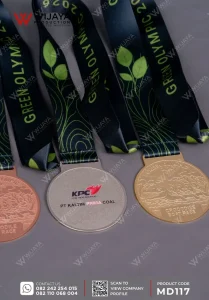 Detail Medali Logam Green Olympic 2026