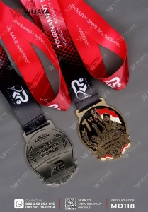 Detail Medali Logam Tournament Merdeka Ruang Padel