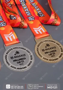 Detail Medali Logam Turnamen Maxxis Hollandia Cup II