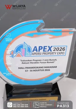 Plakat Akrilik Penghargaan Event Property & Corporate Expo