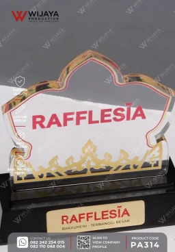 Plakat Akrilik Nusantara Motif Bunga