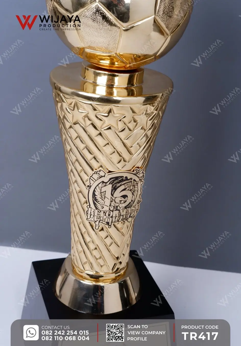 Detail Piala Logam 16 Tahun Reformasi