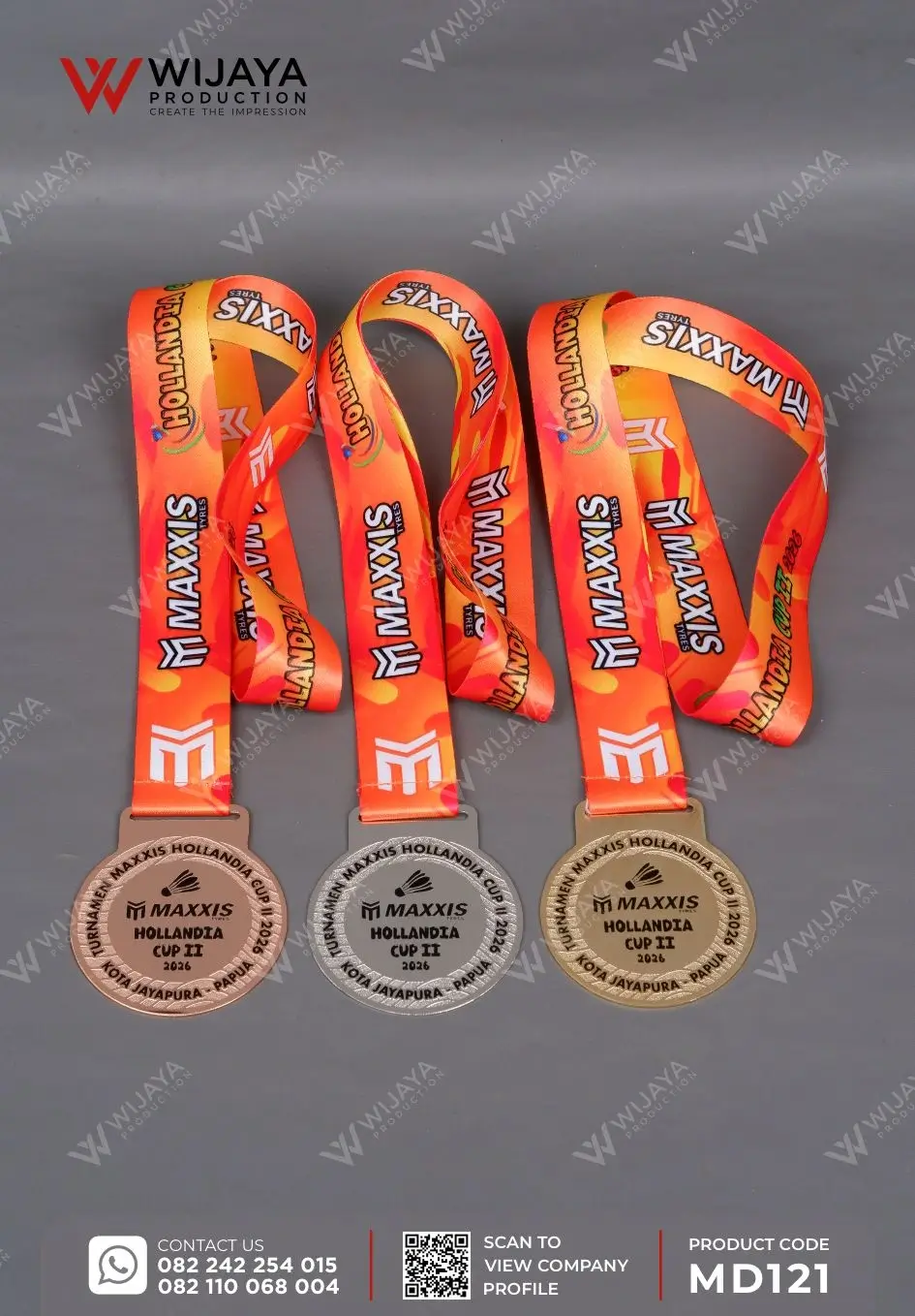 Medali Logam Turnamen Maxxis Hollandia Cup II
