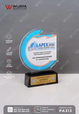 Plakat Akrilik Penghargaan Event Property & Corporate Expo