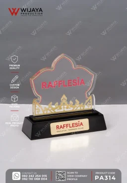 Plakat Akrilik Nusantara Motif Bunga