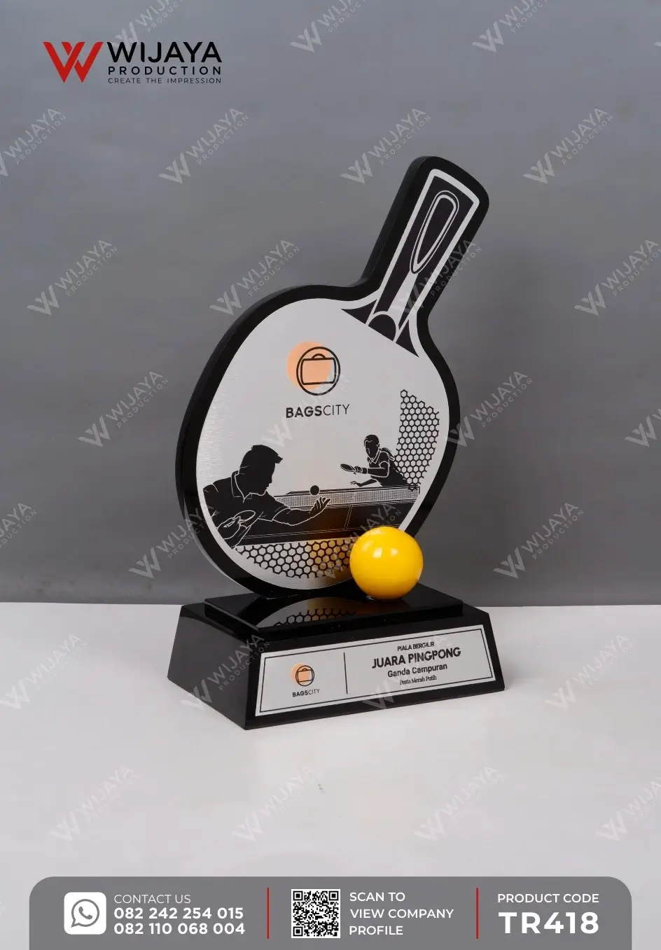 Piala Bergilir Akrilik Juara Pingpong BAGSCITY