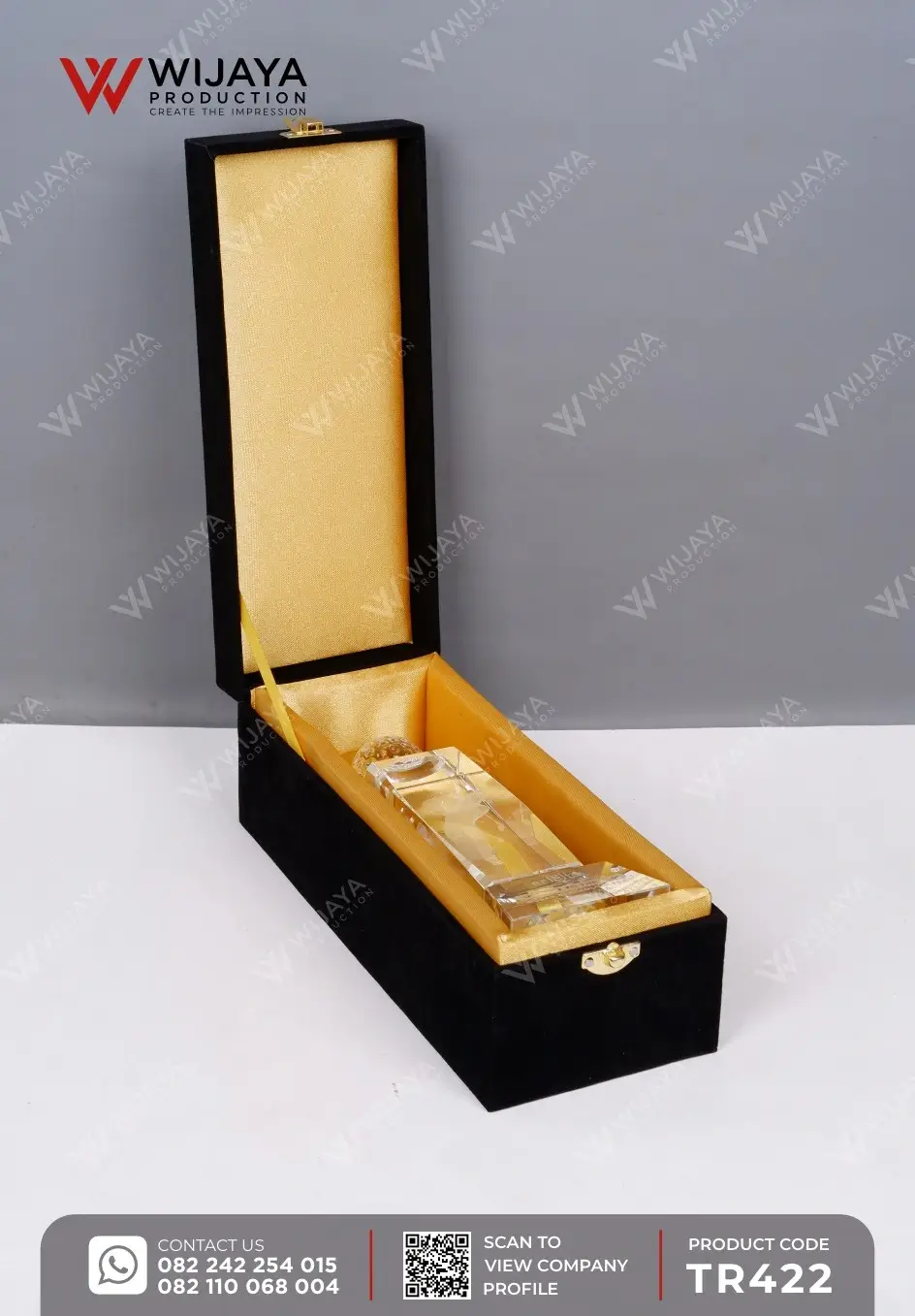 Box Trophy Kristal Gobar Perdami Golfer Semarang Royale Gol