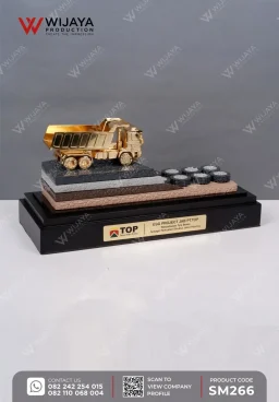 Miniatur Dump Truck Struktur Jalan Hauling