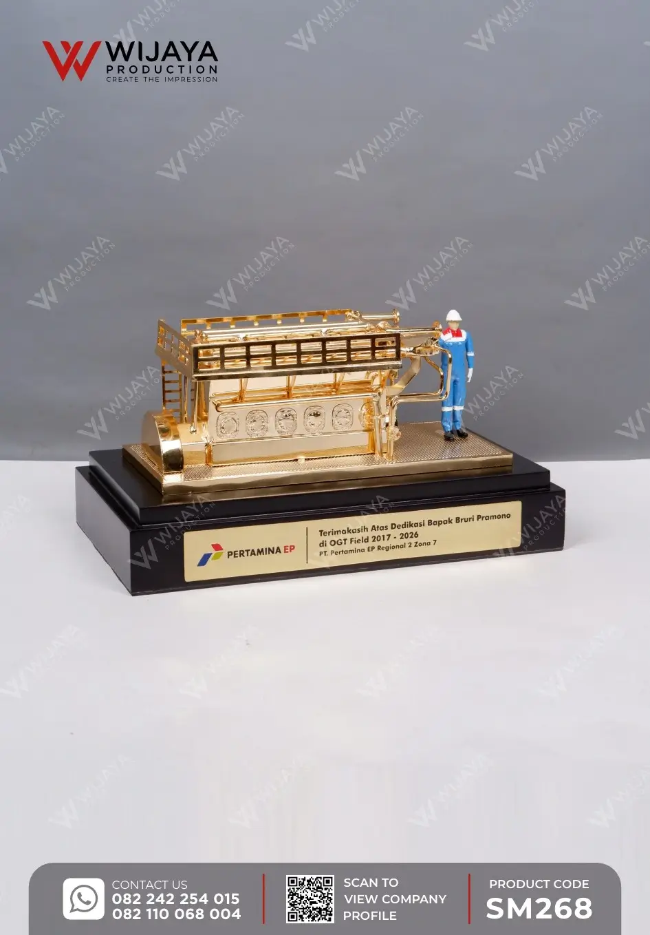 Miniatur Custom Mesin Fasilitas Migas Pertamina EP