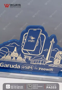 Plakat Akrilik Garuda eSIM by Yoowifi