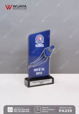 Plakat Akrilik Man of The Match AMSIH HHRMA Badminton Cup
