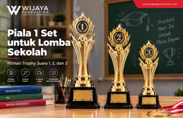 You are currently viewing Piala 1 Set untuk Lomba Sekolah: Pilihan Trophy Juara 1, 2, dan 3