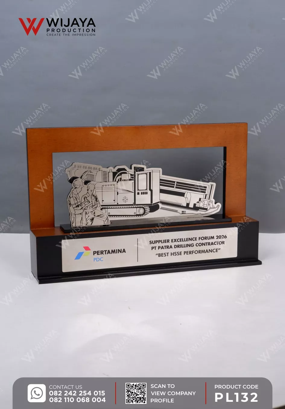 Plakat Logam Pertamina PDC